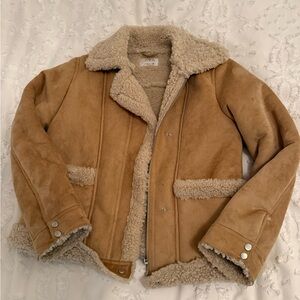 Zara Cream Shearling Jacket